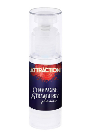 `Olejek do masażu Attraction Hot Kiss Champagne Strawberry 50 ml