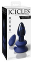 Szklany korek analny z przyssawką oraz wibracjami Icicles No 85