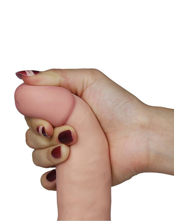 Realistyczne dildo z przyssawką i wibracjami LoveToy The Ultra Soft Dude Vibrating 7,5''