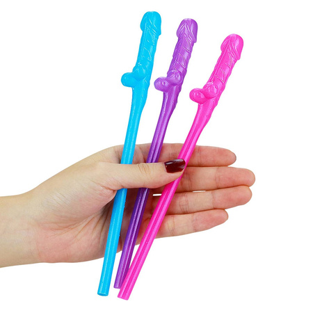 Słomki w kształcie członka Cannucce Original Willy Straws 9 sztuk