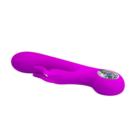 Wibrator Pretty Love Hot Rabbit - funkcja pamięci, USB, silikon medyczny BARDZO CICHY