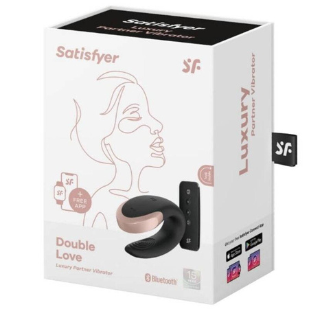 Wibrator dla par Satisfyer Double Love sterowany za pomocą pilota bądź aplikacji