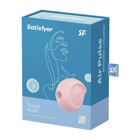 Powietrzny masażer łechtaczki z funkcją wibracji Satisfyer Sugar Rush