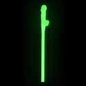 Świecące w ciemności słomki w kształcie członka Cannucce fluorescenti Glow in the Dark Willy