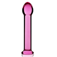 Szklane dildo Love toy Glass Romance Pink 7"