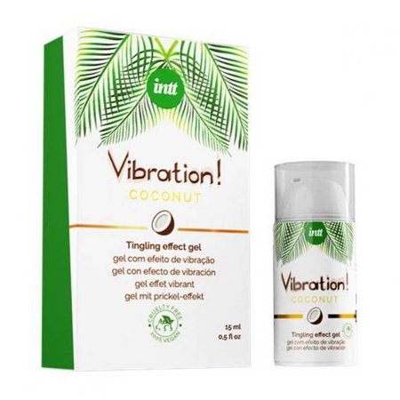 Żel stymulujący Intt Vibration Coconut Oil Vegan z efektem ciepła 15ml