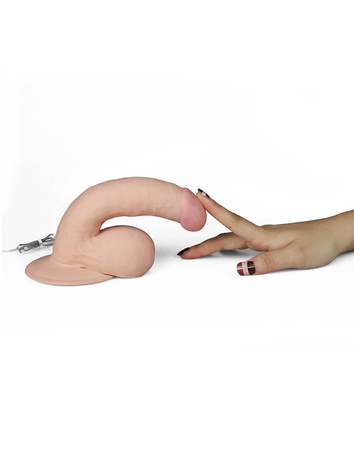 Realistyczne dildo z przyssawką i wibracjami LoveToy The Ultra Soft Dude Vibrating 7,5''