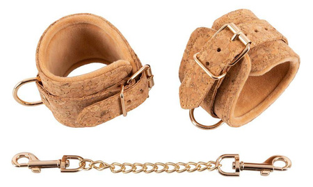 Wegańskie kajdanki wykonane z korku Vegan Fetish Handcuffs Vegan