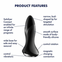 Wibrujący korek analny z rotującymi koralikami sterowany aplikacją Satisfyer Rotator Plug 1+