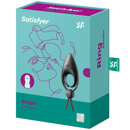 Regulowany pierścień erekcyjny z wibracjami Satisfyer Sniper 