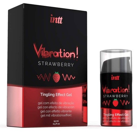 Żel stymulujący Intt Vibration Strawberry z efektem mrowienia 15 ml 