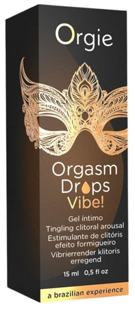 Krople stymulujące łechtaczkę Orgie Orgasm Drops Vibe! 15 ml