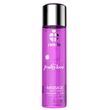 Olejek do masażu Swede  Fruity Love Massage malina i rabarbar 60 ml