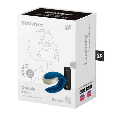 Wibrator dla par Satisfyer Double Love sterowany za pomocą pilota bądź aplikacji