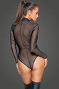 Tiulowe body z zamkiem F221 Noir Handmade
