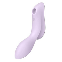 Powietrzny masażer łechtaczki z wibratorem do punktu G 3w1 Satisfyer Curvy Trinity 2