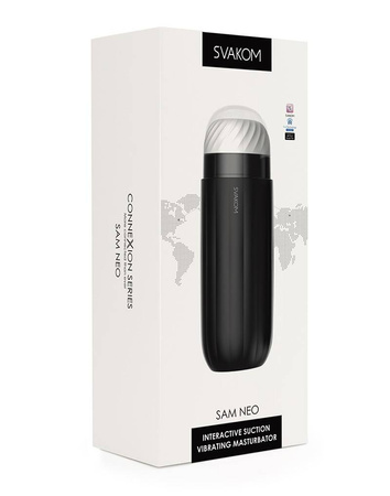 Interaktywny masturbator ssąco-wibrujący Svakom Sam Neo sterowany aplikacją