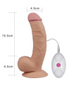 Realistyczne dildo z przyssawką i wibracjami LoveToy The Ultra Soft Dude Vibrating 8,5''