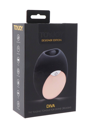 Stymulator z silikonowym języczkiem ToyJoy Diva Mini Tonque