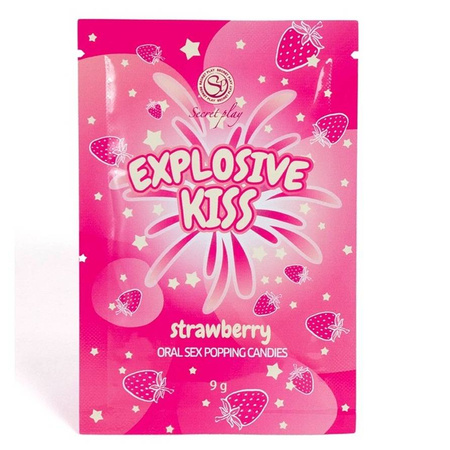 Cukierki do seksu oralnego Secret Play Explosive Kiss Strawberry
