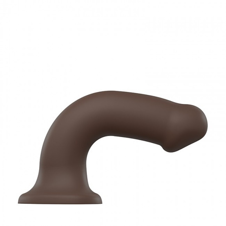 Wyjątkowo miękkie dildo Strap-on-me Silicone Bendable Dildo Double Density XL Chocolate