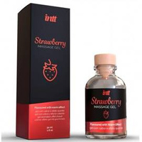 Żel do masażu oralnego Intt Strawberry Kissable Massage Gel 30 ml