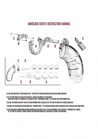 Męski pas cnoty Man Cage Model 01 - Chastity - 3.5"