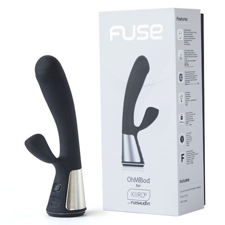 OhMiBod Fuse for Kiiroo Black interaktywny wibrator króliczek czarny