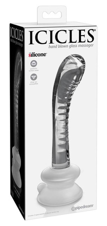 Dildo szklane z przyssawką Pipedream Icicles No. 88