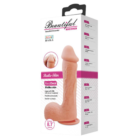 Dildo beatiful  johnson  8.7" flesh