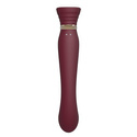 Zalo Legend Queen Set G-Spot Pulse Wave Vibrator Wine Red