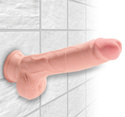 Ultra realistyczne dildo King Cock Triple Density Cock with Balls 9"
