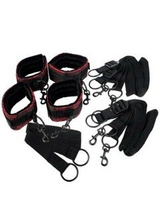 Zestaw BDSM z kajdankami Scandal Bed Restraints