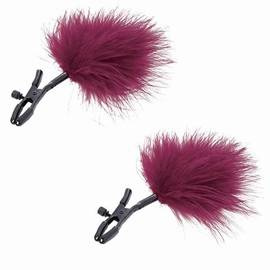 Klamerki na sutki Sex & Mischief Enchanted Feather Nipple Clamps