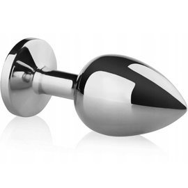 Metalowy Korek analny z kryształem