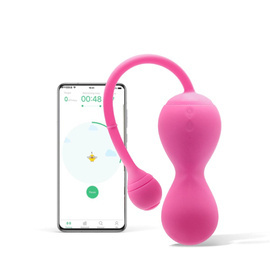 Podwójne kulki gejszy z aplikacją treningową do ćwiczeń mięśni Kegla Magic Motion Smart Kegel